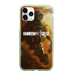 Чехол iPhone 11 Pro матовый Rainbow Six Siege: Outbreak, цвет: 3D-салатовый