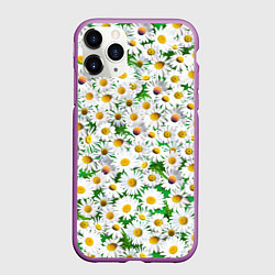 Чехол iPhone 11 Pro матовый Полевые ромашки