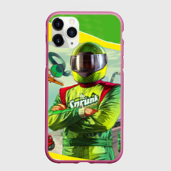 Чехол iPhone 11 Pro матовый GTA V: Online Racer, цвет: 3D-малиновый