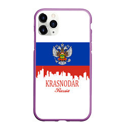 Чехол iPhone 11 Pro матовый Krasnodar, Russia, цвет: 3D-фиолетовый