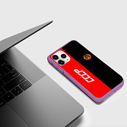 Чехол iPhone 11 Pro матовый СССР: Red Collection, цвет: 3D-фиолетовый — фото 2