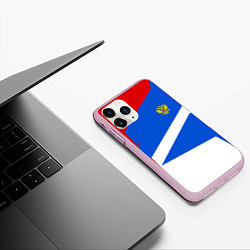 Чехол iPhone 11 Pro матовый Russia: Light Sport, цвет: 3D-розовый — фото 2