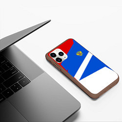 Чехол iPhone 11 Pro матовый Russia: Light Sport, цвет: 3D-коричневый — фото 2