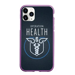 Чехол iPhone 11 Pro матовый R6S: Operation Health, цвет: 3D-фиолетовый