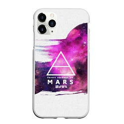 Чехол iPhone 11 Pro матовый 30 STM: Space Wave, цвет: 3D-белый