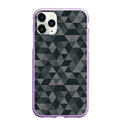 Чехол iPhone 11 Pro матовый Hipster Gray, цвет: 3D-сиреневый