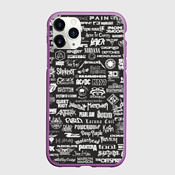 Чехол iPhone 11 Pro матовый Rock Star, цвет: 3D-фиолетовый
