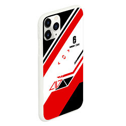 Чехол iPhone 11 Pro матовый R6S: Asimov Red Style, цвет: 3D-белый — фото 2