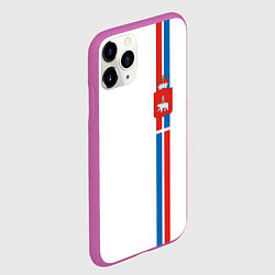 Чехол iPhone 11 Pro матовый Пермский край, цвет: 3D-фиолетовый — фото 2