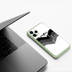 Чехол iPhone 11 Pro матовый CS:GO Shade of Grey, цвет: 3D-салатовый — фото 2
