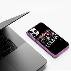 Чехол iPhone 11 Pro матовый The best of Louna, цвет: 3D-фиолетовый — фото 2