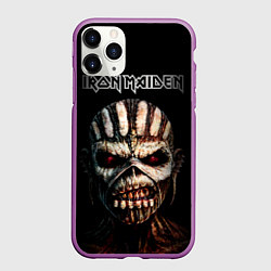 Чехол iPhone 11 Pro матовый Iron Maden: The Book of Souls, цвет: 3D-фиолетовый