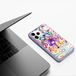 Чехол iPhone 11 Pro матовый No Game No Life 9, цвет: 3D-светло-сиреневый — фото 2