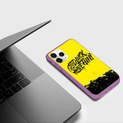 Чехол iPhone 11 Pro матовый GLHF, цвет: 3D-фиолетовый — фото 2