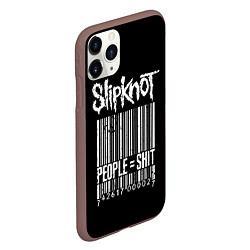 Чехол iPhone 11 Pro матовый Slipknot: People Shit, цвет: 3D-коричневый — фото 2