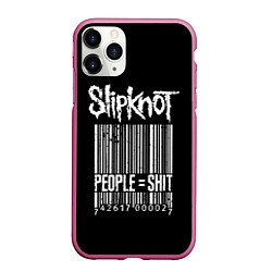 Чехол iPhone 11 Pro матовый Slipknot: People Shit, цвет: 3D-малиновый