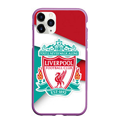 Чехол iPhone 11 Pro матовый FC Liverpool