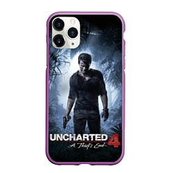 Чехол iPhone 11 Pro матовый Uncharted 4: A Thief's End, цвет: 3D-фиолетовый