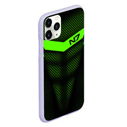 Чехол iPhone 11 Pro матовый N7: Green Armor, цвет: 3D-светло-сиреневый — фото 2