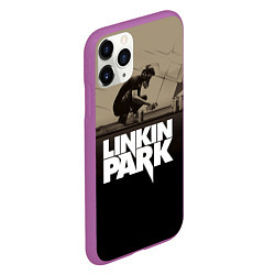 Чехол iPhone 11 Pro матовый Linkin Park: Meteora, цвет: 3D-фиолетовый — фото 2