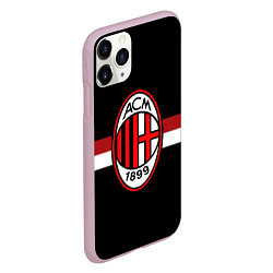 Чехол iPhone 11 Pro матовый AC Milan 1899, цвет: 3D-розовый — фото 2