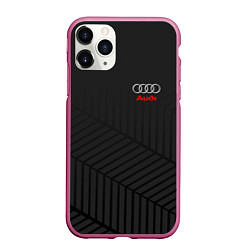 Чехол iPhone 11 Pro матовый Audi: Grey Collection, цвет: 3D-малиновый