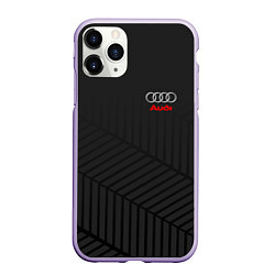 Чехол iPhone 11 Pro матовый Audi: Grey Collection, цвет: 3D-светло-сиреневый