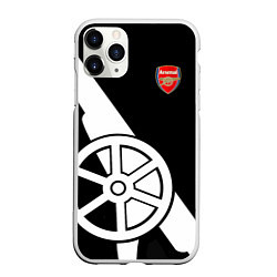 Чехол iPhone 11 Pro матовый FC Arsenal: Exclusive, цвет: 3D-белый