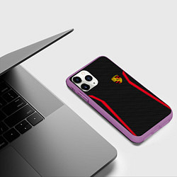 Чехол iPhone 11 Pro матовый Porsche: Sport Edition, цвет: 3D-фиолетовый — фото 2