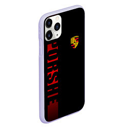 Чехол iPhone 11 Pro матовый Porsche: Red Line, цвет: 3D-светло-сиреневый — фото 2