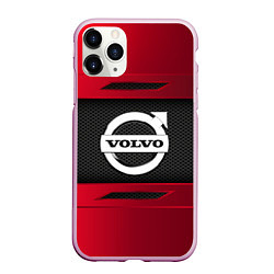 Чехол iPhone 11 Pro матовый Volvo Sport, цвет: 3D-розовый