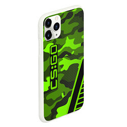 Чехол iPhone 11 Pro матовый CS:GO Light Green Camo, цвет: 3D-белый — фото 2