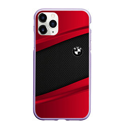 Чехол iPhone 11 Pro матовый BMW Sport, цвет: 3D-светло-сиреневый