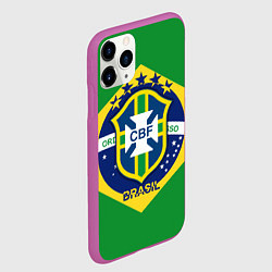 Чехол iPhone 11 Pro матовый CBF Brazil, цвет: 3D-фиолетовый — фото 2
