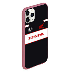 Чехол iPhone 11 Pro матовый Honda Sport, цвет: 3D-малиновый — фото 2