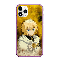 Чехол iPhone 11 Pro матовый Mikaela Hyakuya, цвет: 3D-фиолетовый