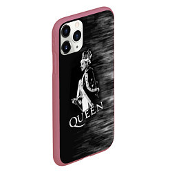 Чехол iPhone 11 Pro матовый Black Queen, цвет: 3D-малиновый — фото 2