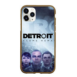 Чехол iPhone 11 Pro матовый Detroit: Become Human, цвет: 3D-коричневый