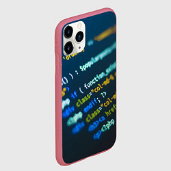 Чехол iPhone 11 Pro матовый Programming Collection, цвет: 3D-малиновый — фото 2