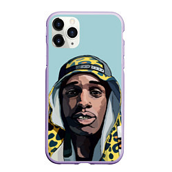 Чехол iPhone 11 Pro матовый ASAP Rocky: Far East, цвет: 3D-светло-сиреневый