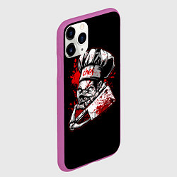 Чехол iPhone 11 Pro матовый Pudge Chef, цвет: 3D-фиолетовый — фото 2