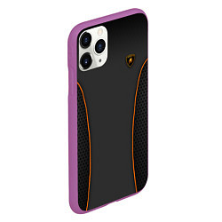 Чехол iPhone 11 Pro матовый Lamborghini Style, цвет: 3D-фиолетовый — фото 2