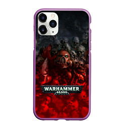 Чехол iPhone 11 Pro матовый Warhammer 40000: Dawn Of War, цвет: 3D-фиолетовый