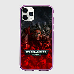 Чехол iPhone 11 Pro матовый Warhammer 40000: Dawn Of War, цвет: 3D-фиолетовый