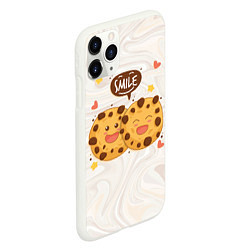 Чехол iPhone 11 Pro матовый Smile Cookies, цвет: 3D-белый — фото 2