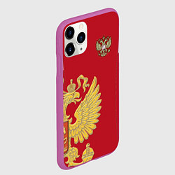 Чехол iPhone 11 Pro матовый Сборная России: эксклюзив, цвет: 3D-фиолетовый — фото 2
