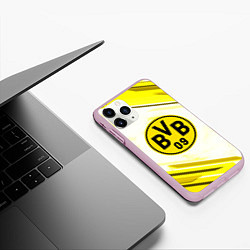 Чехол iPhone 11 Pro матовый Borussia, цвет: 3D-розовый — фото 2