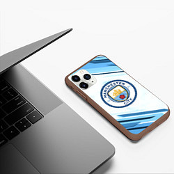 Чехол iPhone 11 Pro матовый Manchester city, цвет: 3D-коричневый — фото 2