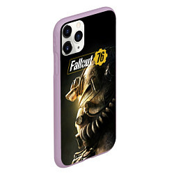 Чехол iPhone 11 Pro матовый FALLOUT 76, цвет: 3D-сиреневый — фото 2