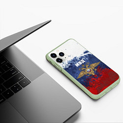 Чехол iPhone 11 Pro матовый МВД, цвет: 3D-салатовый — фото 2